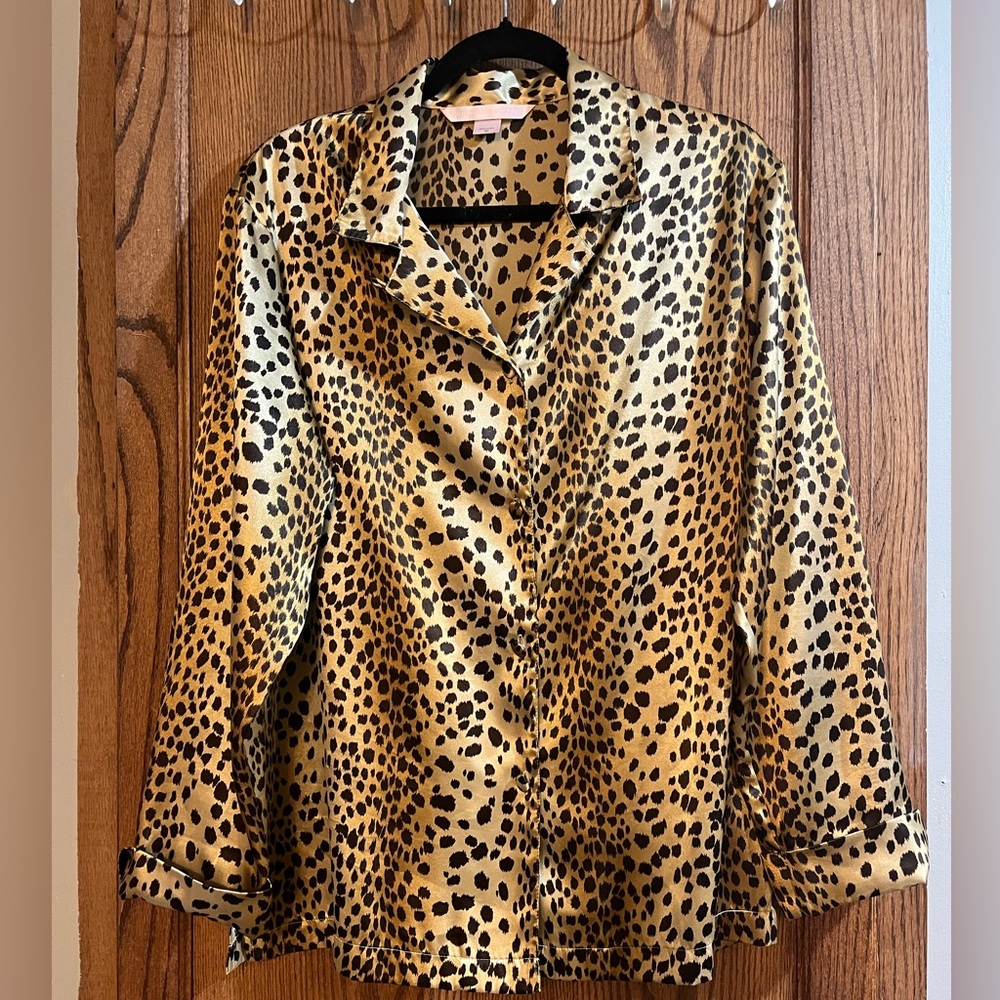 Leopard Satin Blouse